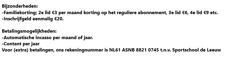Bijzonderheden
