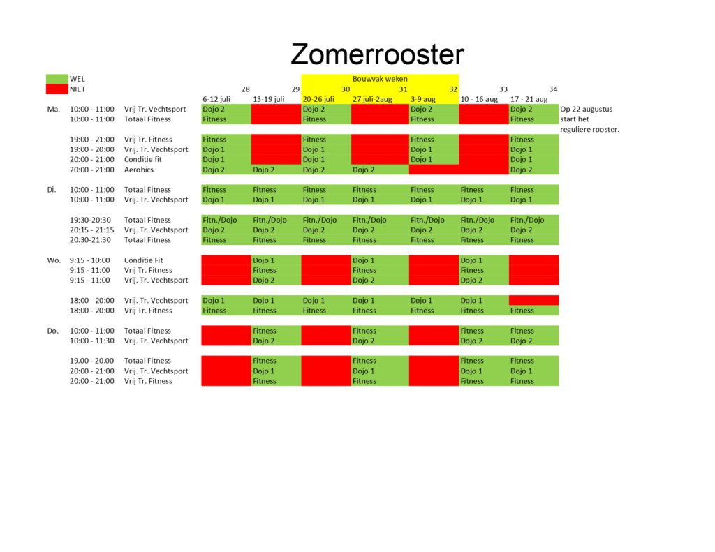 Zomer Rooster 2026